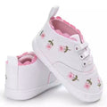 Floral Embroidered Baby Shoes — Soft Sole Pre-Walkers