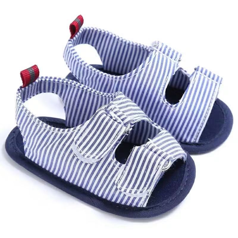 Striped Summer Sandals — Soft Sole Baby Sandals